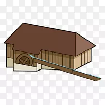 房屋屋顶建筑小屋木屋卡通车库
