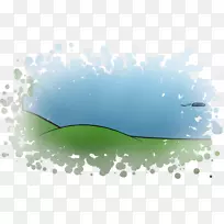 水能产品设计桌面壁纸字体-水