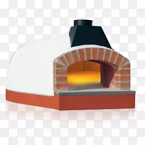 比萨饼制造商和烤箱，意大利料理，木烧烤箱，调味铸铁煎锅，烤箱