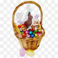 复活节兔子复活节彩蛋复活节篮子