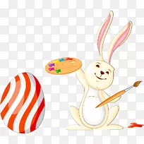 复活节兔子夹艺术食品玩具
