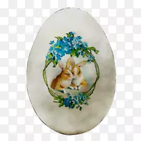 复活节彩蛋花盆瓷器