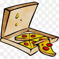 比萨饼盒图形意大利菜意大利辣香肠