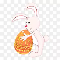 复活节兔子彩蛋剪贴画