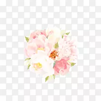 花园玫瑰，甘蓝，玫瑰，切花，花卉设计-粉红花