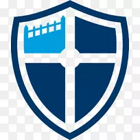 约翰布朗大学高等教育研究生院-蓝色十字盾牌标志png帝国