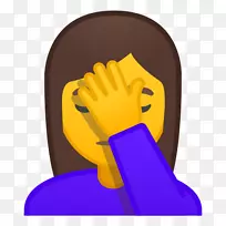 Emojipedia facepalm emoticon拍打表情符号