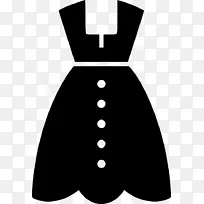 派对礼服鸡尾酒裙可伸缩图形电脑图标.连衣裙
