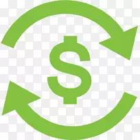 剪贴画圈png图片图像箭头-货币标志PNG绿色