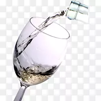 白葡萄酒剪辑艺术红葡萄酒png图片.PNG倒水玻璃