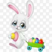 复活节兔子兔夹艺术png图片-复活节兔子没有背景PNG可爱