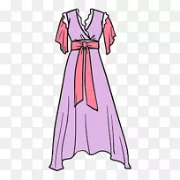 礼服素描图案服装.连衣裙绘图PNG素描