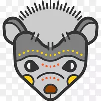 可伸缩图形封装PostScript计算机图标png图片.刺猬剪影png图标
