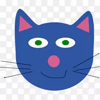 猫画剪贴画像线艺术猫画PNG透明