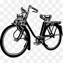 汽车，电动自行车，摩托车-自行车剪贴画