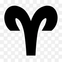 白羊座星座占星术图形十二生肖白羊座符号png字体