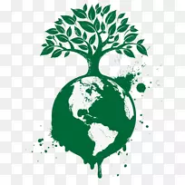 标志树图形设计图像-地球日PNG树