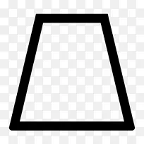 梯形几何形状三角形几何图像梯形PNG白色