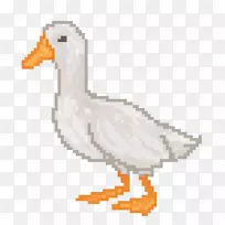 鸭艺术动物喙羽-飞碟2艺术PNG墨水