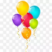 玩具气球派对生日png图片.生日图