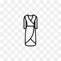 包扎连衣裙爱伦的高级女式鞋裙剪贴画-PNG黑色