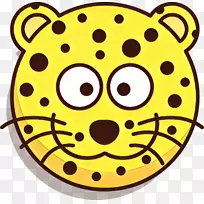 剪贴画猎豹画图形豹