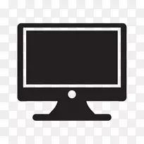 计算机监视器电子可视显示计算机扬声器台式计算机监视器卡通