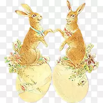 复活节兔子家庭兔png图片