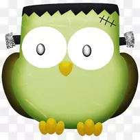 弗兰肯斯坦的怪物png图片剪辑艺术插图-愤怒的小鸟猪PNG绿色