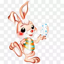 复活节兔子剪贴画手指
