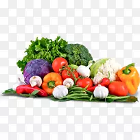 有机食品、蔬菜和草药、素食-农贸市场上的PNG蔬菜