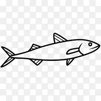 鱼夹艺术黑白线