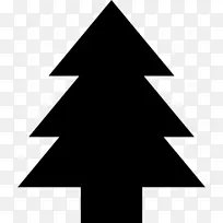 电脑图标，可伸缩图形，png图片，剪贴画.圣诞树剪影，png黑色