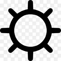 太阳符号图形计算机图标插图-晴天