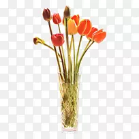 郁金香花瓶花束