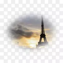 埃菲尔铁塔/透明巴黎/透明桌面壁纸