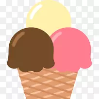 冰淇淋圆锥形甜点食物香草冰淇淋甜点