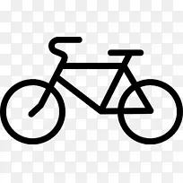 自行车剪贴画象形文字图自行车.自行车线艺术PNG轮廓