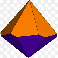 三角形梯形反棱镜几何截断六角棱镜PNG金字塔