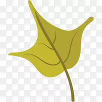 叶夹艺术植物茎产品设计线