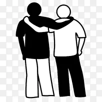 友谊象征形象亲密关系拥抱-友谊PNG SVG