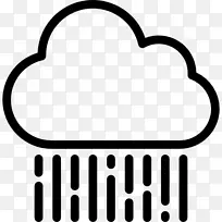 雨天云计算机图标气象学-PNG lluvia头脑风暴