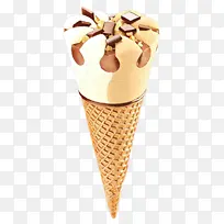 巧克力冰淇淋 冰淇淋 冰淇淋筒