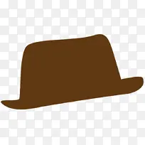 帽子 棕色 长方形