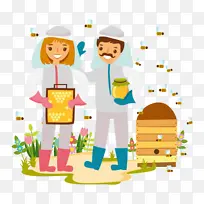 蜜蜂 养蜂人 蜂箱
