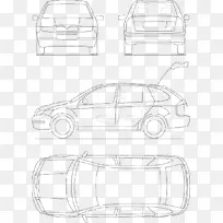 汽车 技术制图 线条艺术