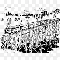 铁路运输 火车 栈桥