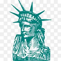 自由女神像国家纪念碑 素描 雕像