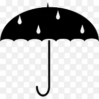 线条艺术 雨伞 象形图