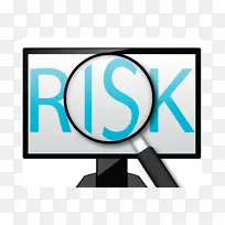 计算机显示器 风险管理 徽标